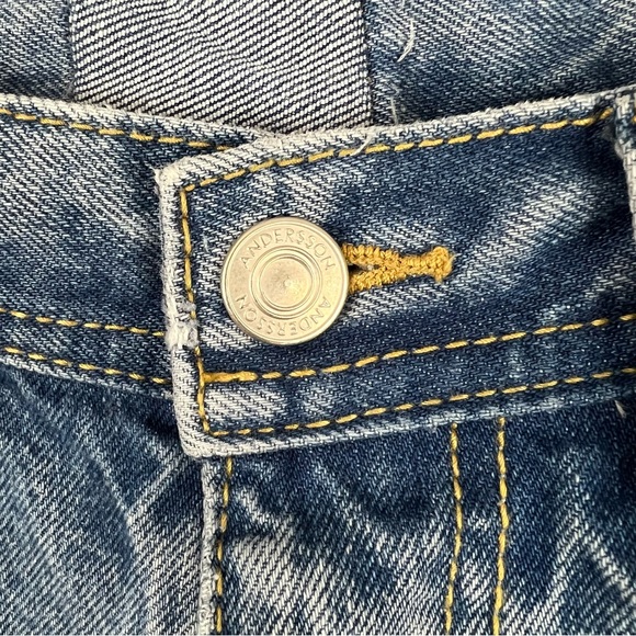 Andersson Bell - Blue Jade Carpenter Jeans - Straight Leg High Rise - Small - Picture 7 of 15